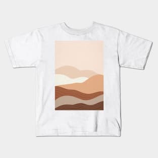 Abstract Bohemian Mountains Painting 6 Kids T-Shirt